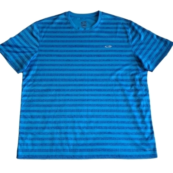 Champion Other - Champion Duo Dry Tee | Teal Striped | XXL | New No Tag